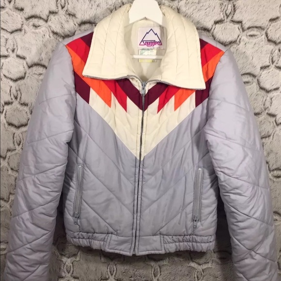 womens retro puffer jacket